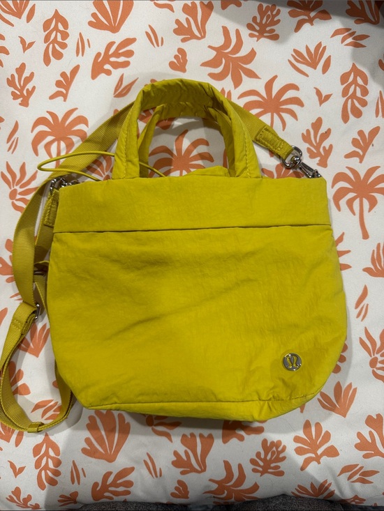 lululemon athletica Handbags - lululemon athletica Bright Yellow Canvas Tote with Removable Strap